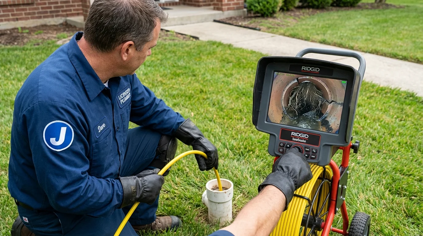 Sewer camera inspection being performed by Johns Plumbing LLC in Bronx